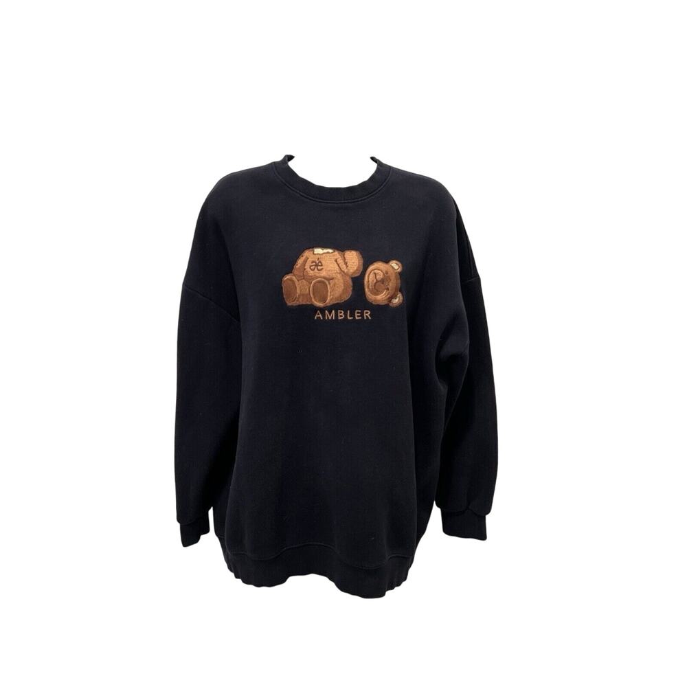 Ambler Women's Sweater Size Large Pullover Crew Neck Navy Color High Quality